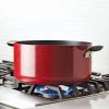 Reliance 10qt Aluminum Nonstick Wide Stock Pot Red