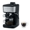 4-Shot Steam Espresso, Cappuccino, and Latte Maker with Frothing Wand